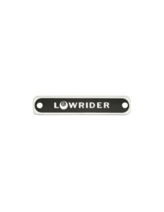 Rectangular Lowrider Name Plate Black.